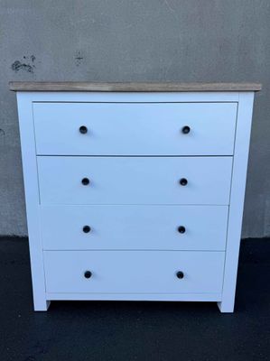 White Tallboy Drawers By Harvey Norman