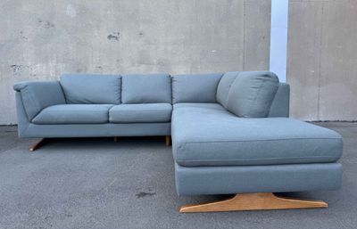 Nash 2 Seater LHF + Corner Chaise in Fabric by Hunter Home-Clearance Item