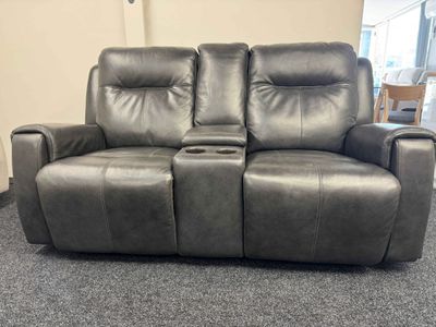 La-Z-Boy Leather United 2.5 Seater Power Motion &amp; Console-Clearance Item