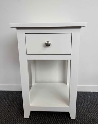 Single White Side Table