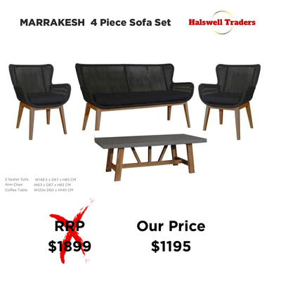 Marrakesh 4 Piece Sofa Set