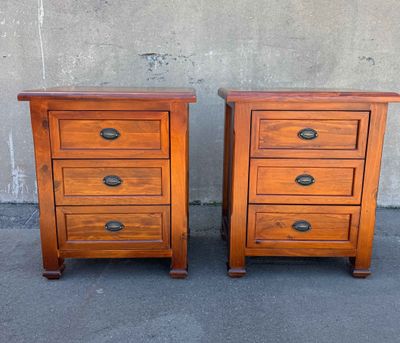 Pair Bedside Drawers