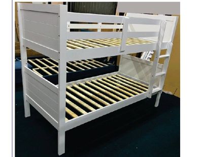 White Single Bed Bunks *New*