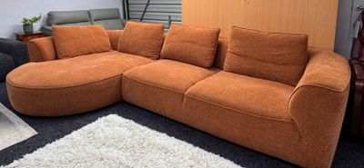 Monte 4.5 Seater RHF + Curved Chaise LHF in Fabric