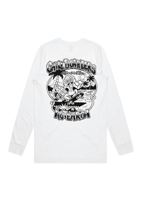 white long sleeve tee