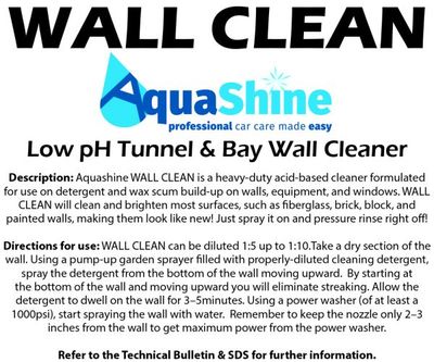 AQUASHINE WALL CLEAN - Wall and Equipment Cleaner