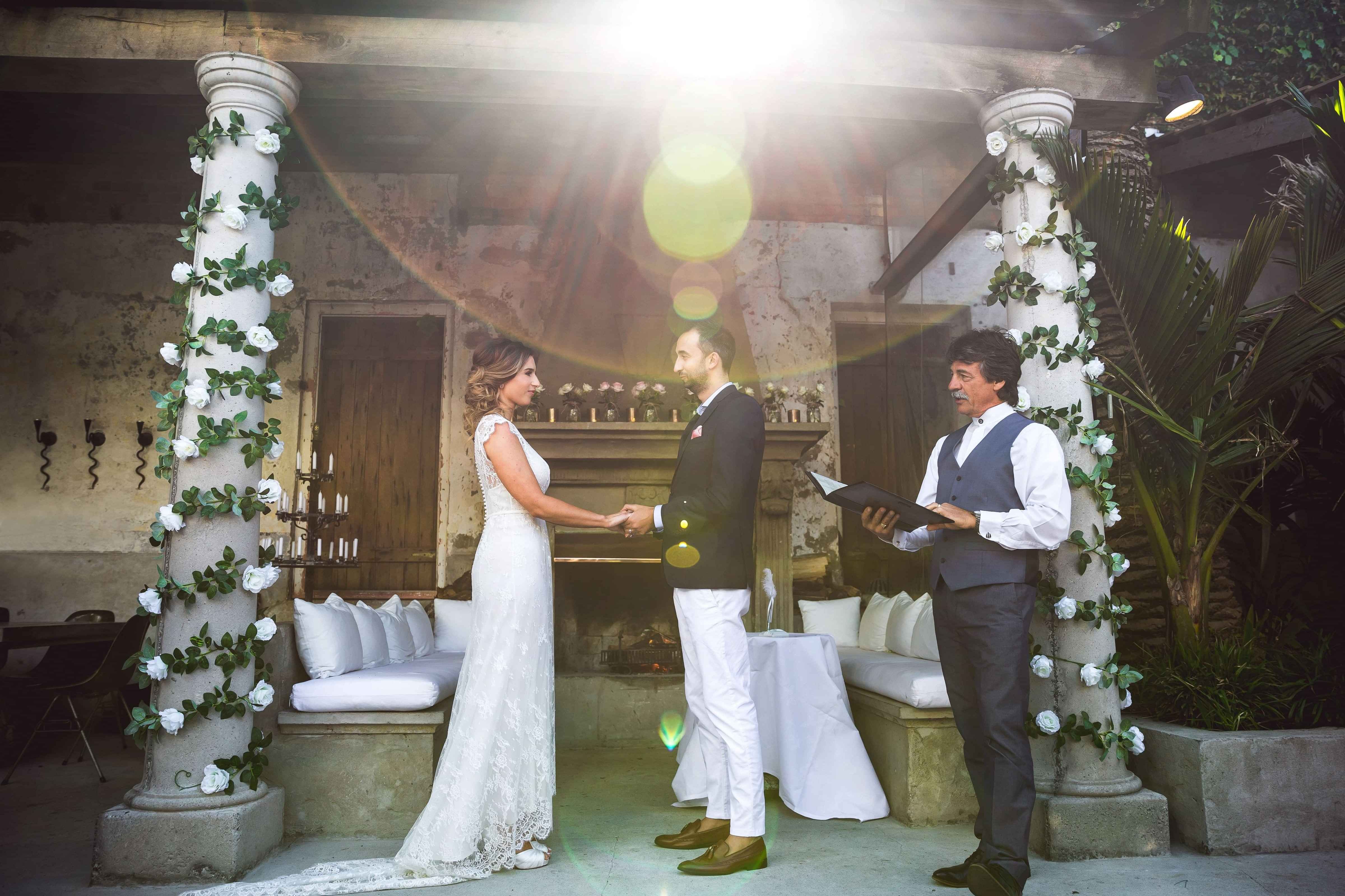 Mark Trubuhovich officiating a range of wedding ceremonies with couples and families