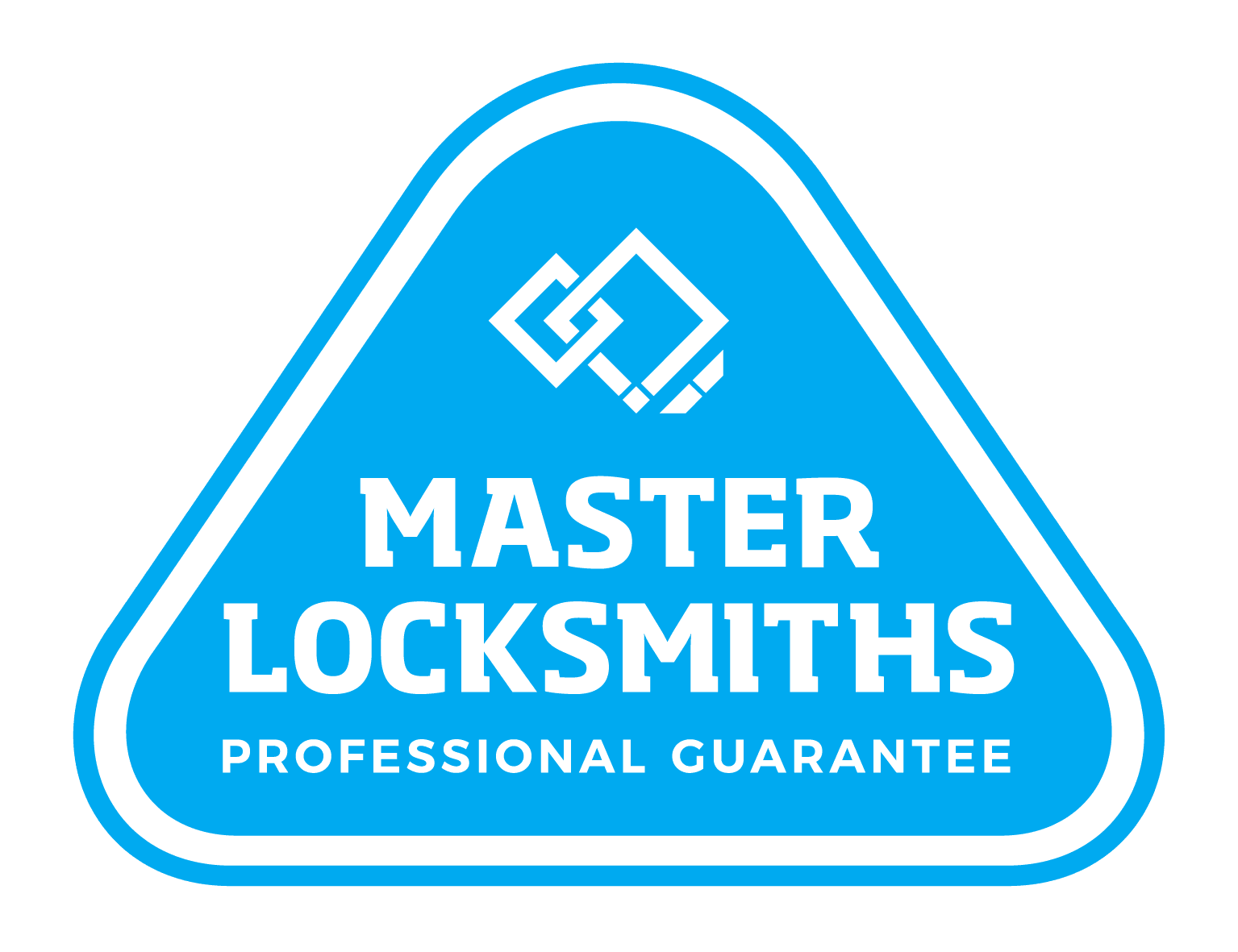 The logo triangle of the Master Locksmith Association of Australasia (MLAA) and a link to the MLAA website.