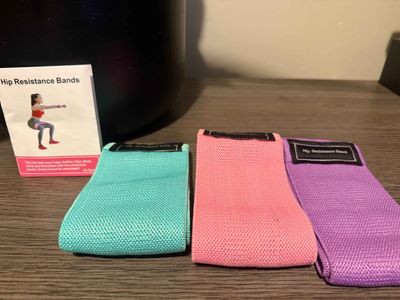 Resistance Bands x 3 strengths with bag