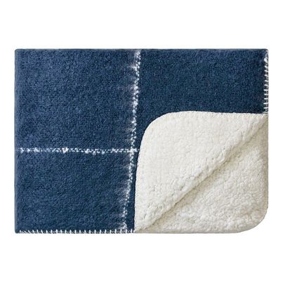 Linens &amp; More Sherpa Knee Rug - Midnight Blue