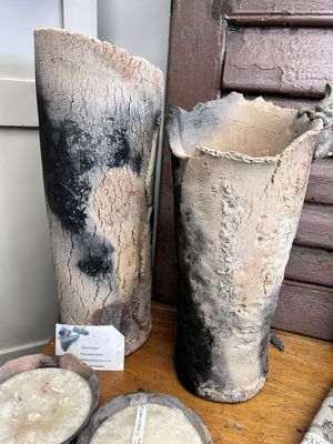 Gail Drake Pottery Cylinder Vase