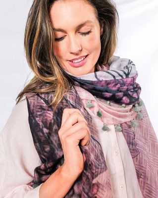 dog&amp;boy DAUNTLESS Silk-Cotton Tassel Scarf