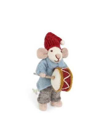 Gry &amp; Sif Small Orchestra Mouse With Drum