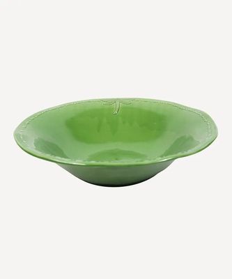 French Country Dragonfly Stoneware Green Salad Bowl