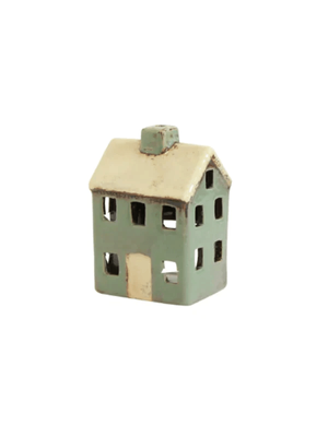 French Country Alsace Petite Tealight House - Blue