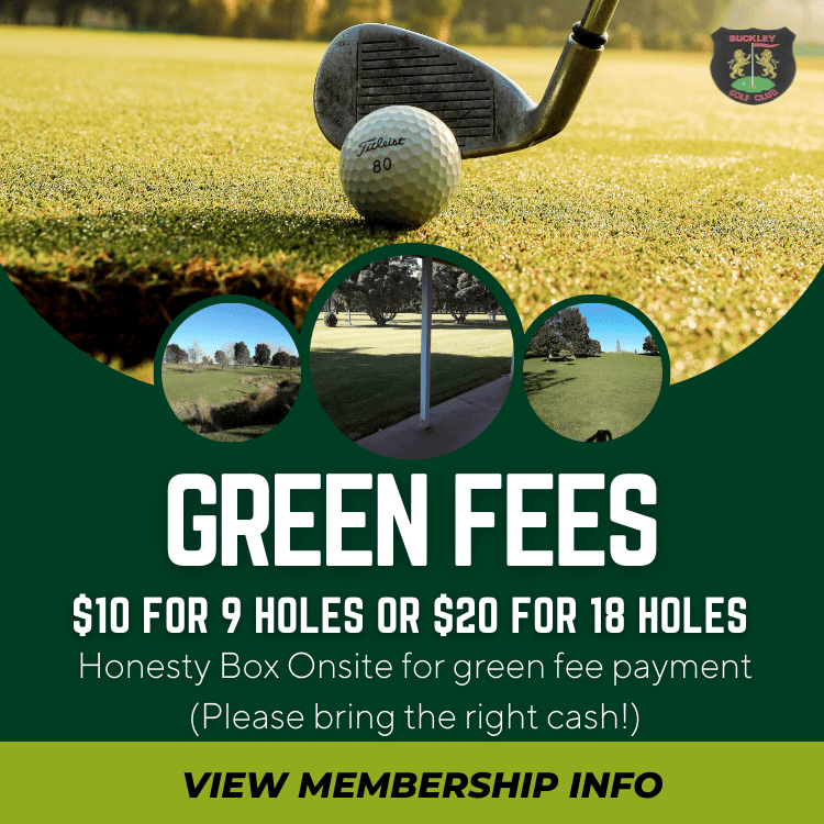 Gree fees and pricing  Buckley Golf Club