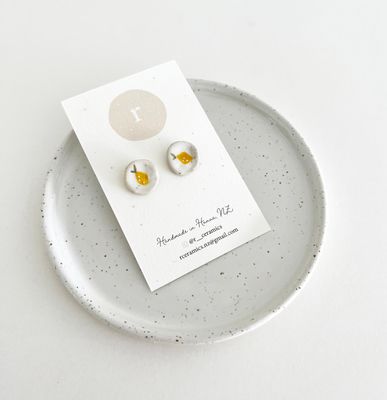 Ceramic Stud Earrings - Lil&#039; Lemons