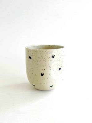 Dimple Tumbler - Black Heart