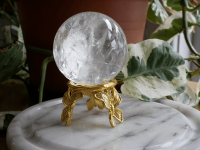 Rainbow Clear Quartz Sphere