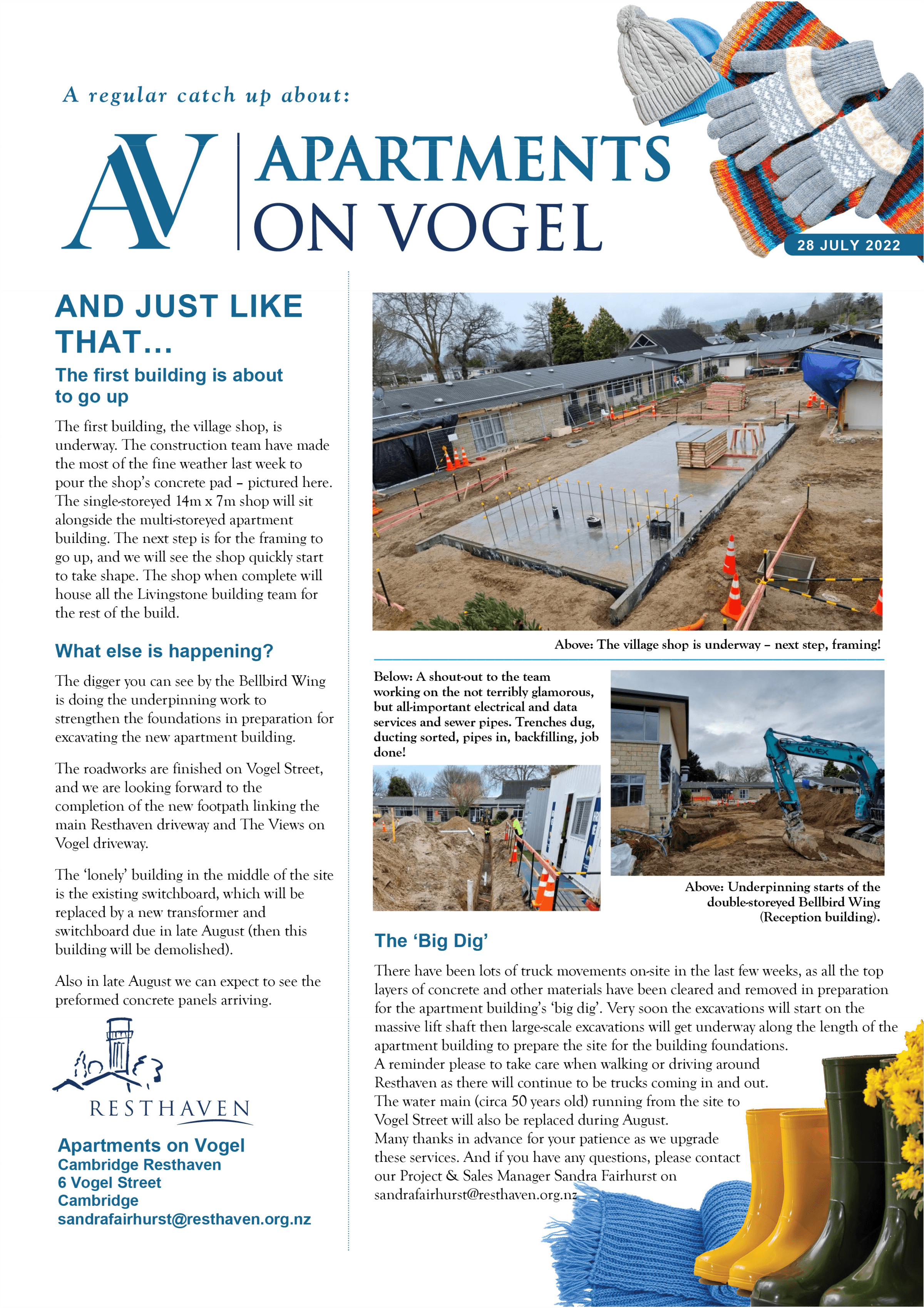 Read the Apartments on Vogel July 22 Newsletter