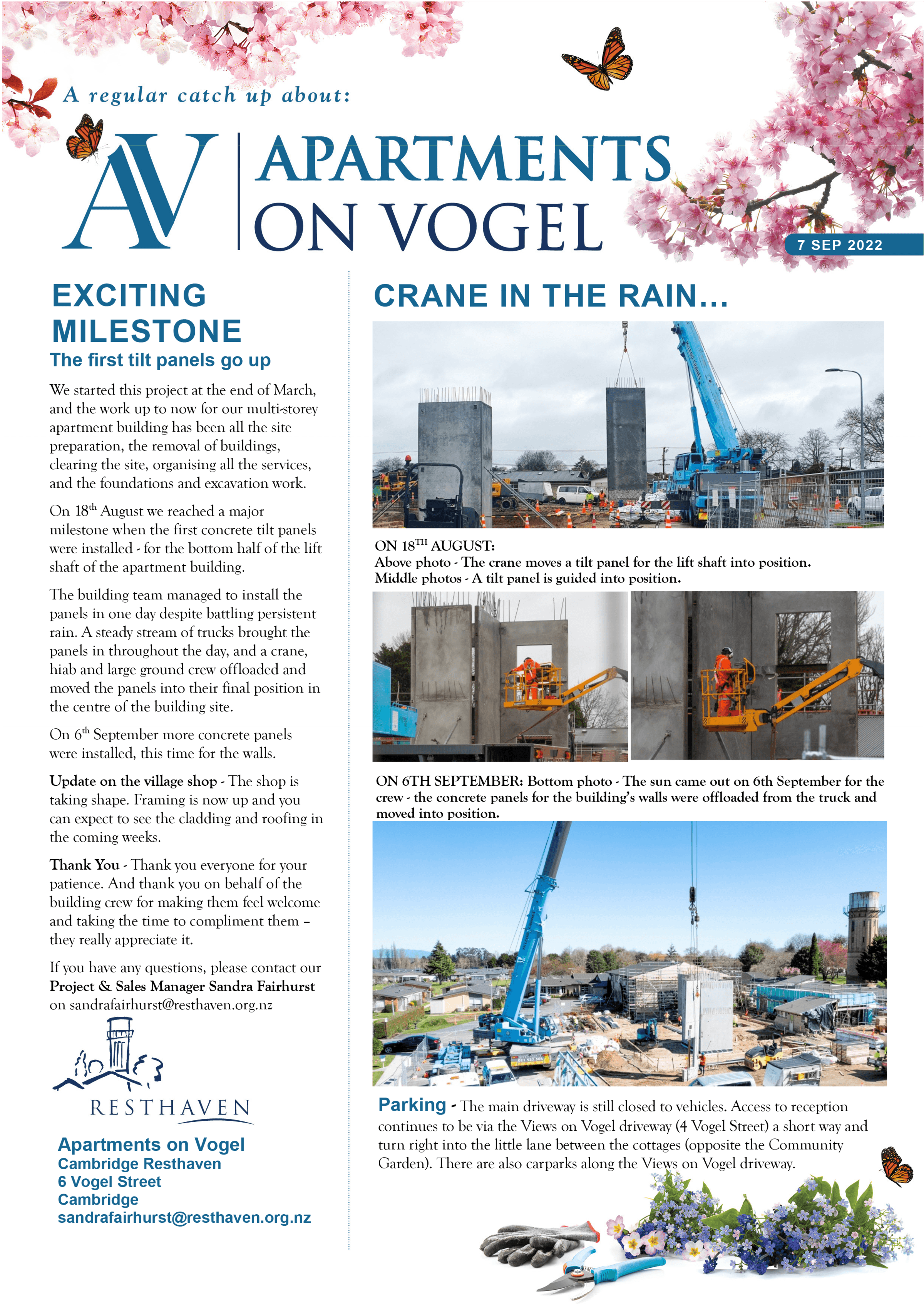 Read the Apartments on Vogel September 22 Newsletter