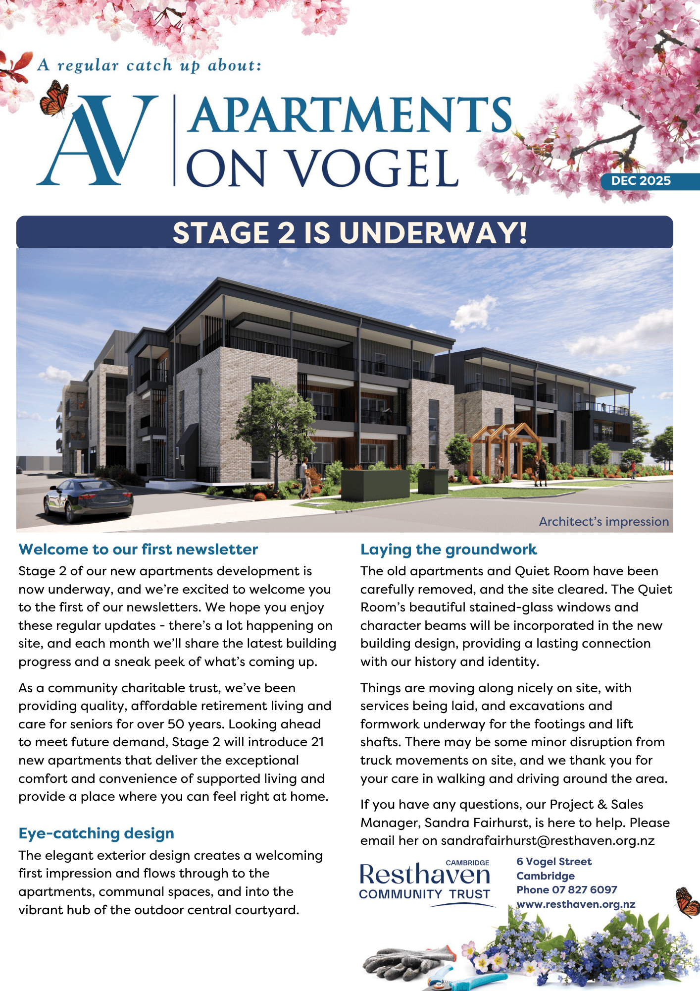 Apartments on Vogel Newsletter Dec 2025