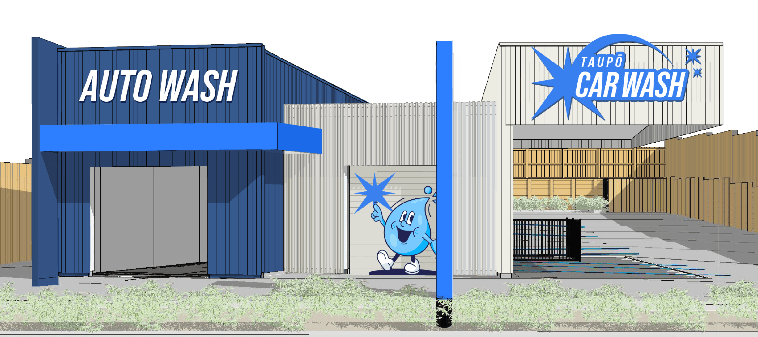 Wild Game Butcher Logo on a wooden sign hanging above their shop