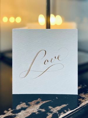 LOVE card and envelope set