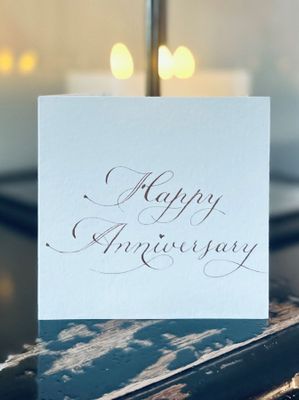 HAPPY ANNIVERSARY card and envelope set