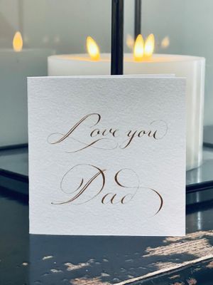 LOVE YOU DAD card and envelope set