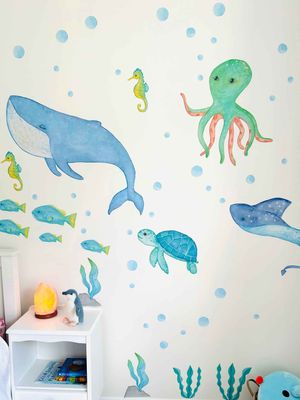 Sea Creatures Wall Decal Set