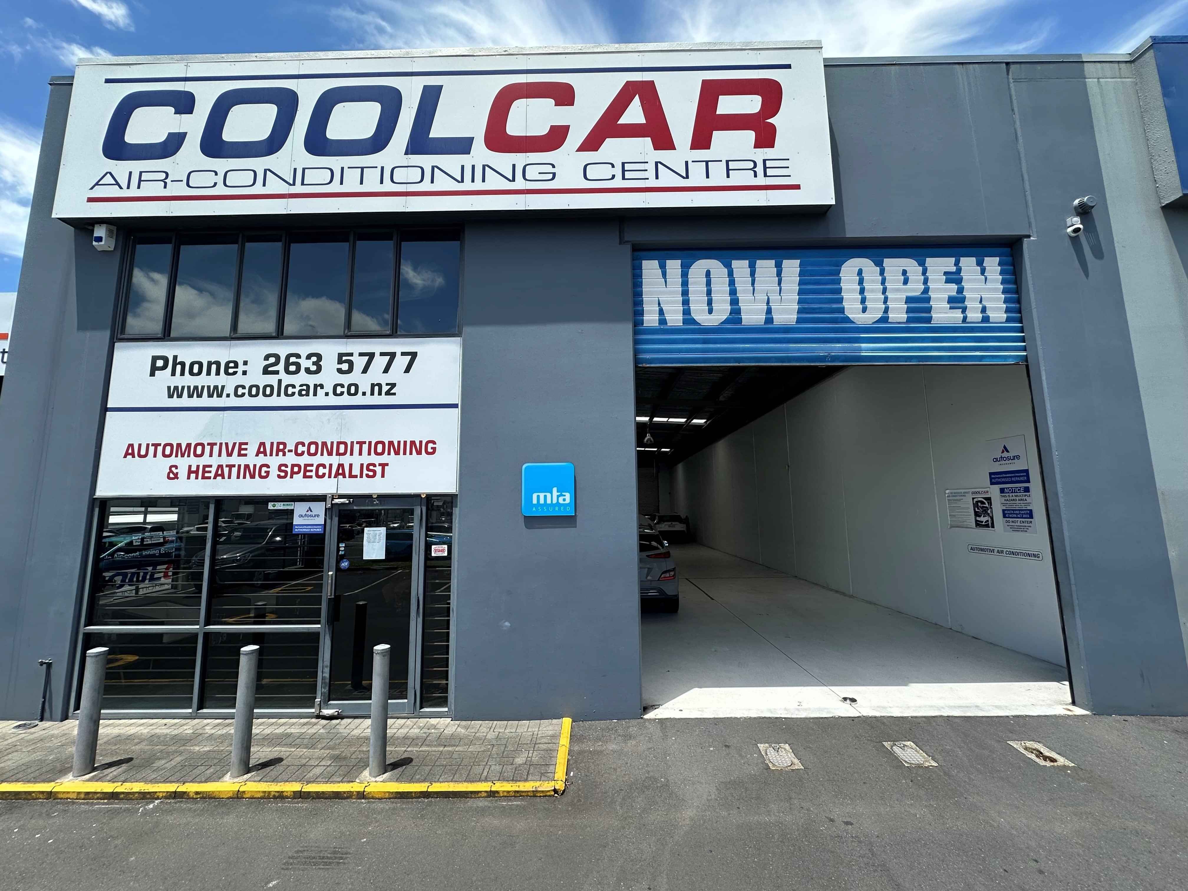 CoolCar Manukau Workshop & reception entry
