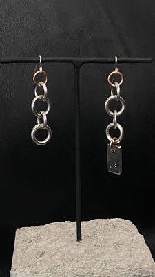 Chunky sterling silver  earrings