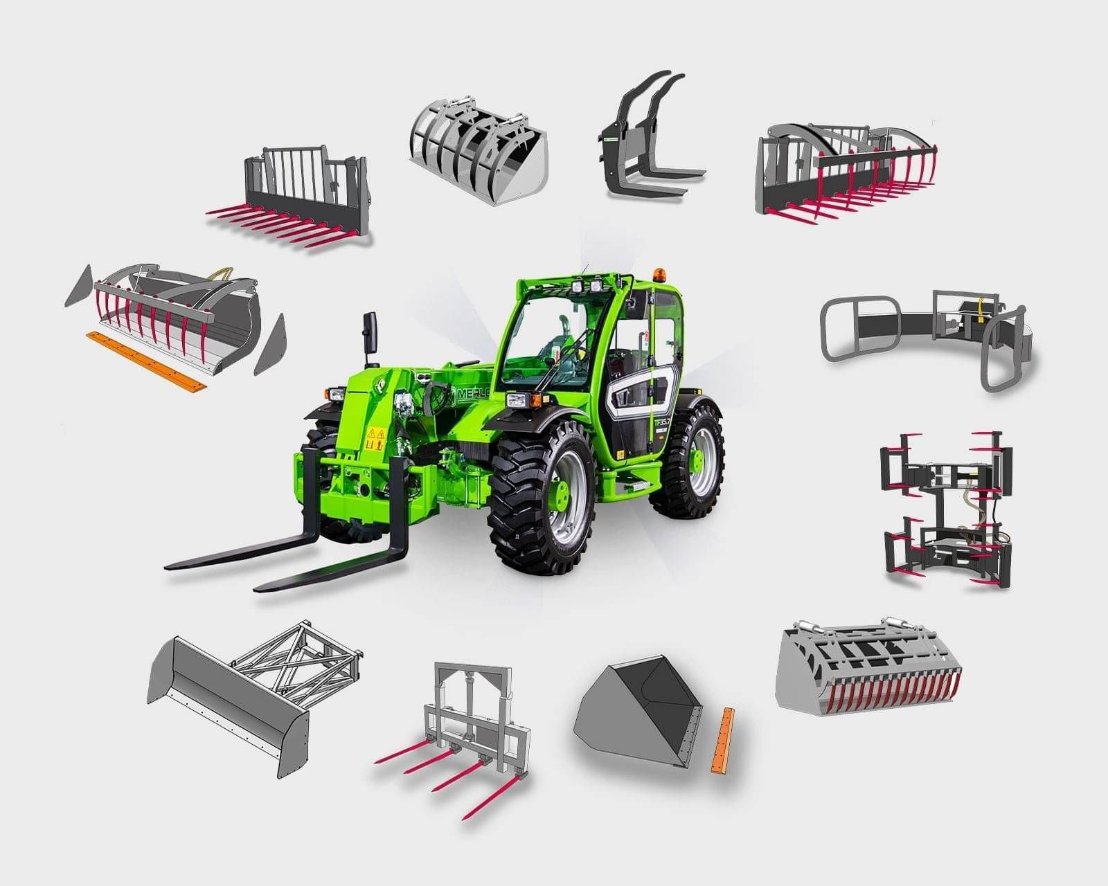 Merlo Attachments: One machine. Endless tools.