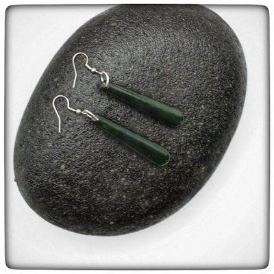 NZ Jade Roimata Drop Earrings