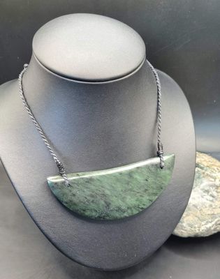 New Zealand Greenstone Pounamu Breast Plate 0010