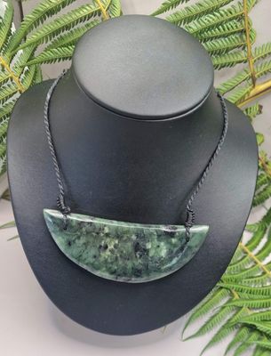 New Zealand Greenstone Pounamu Breast Plate 0010