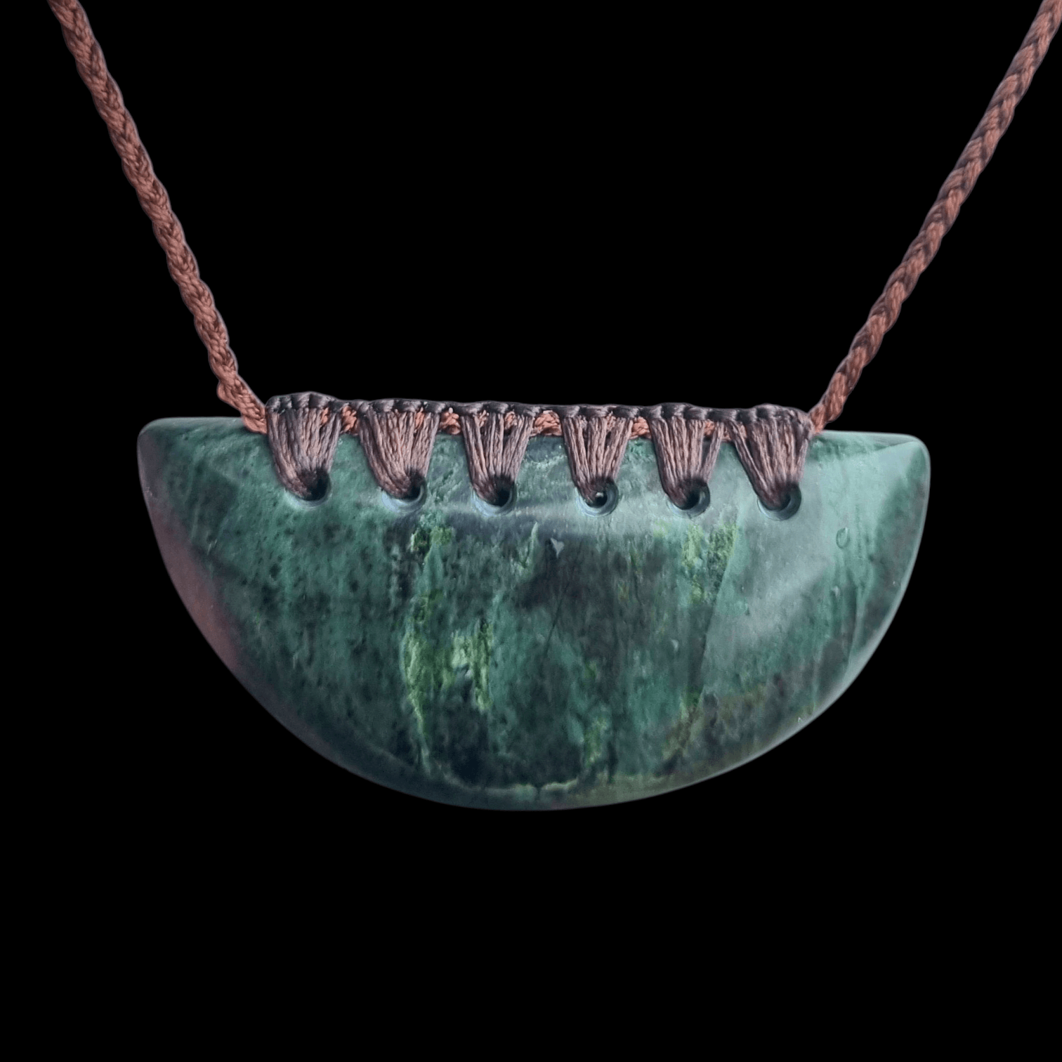 Pounamu necklace NZ handcarved