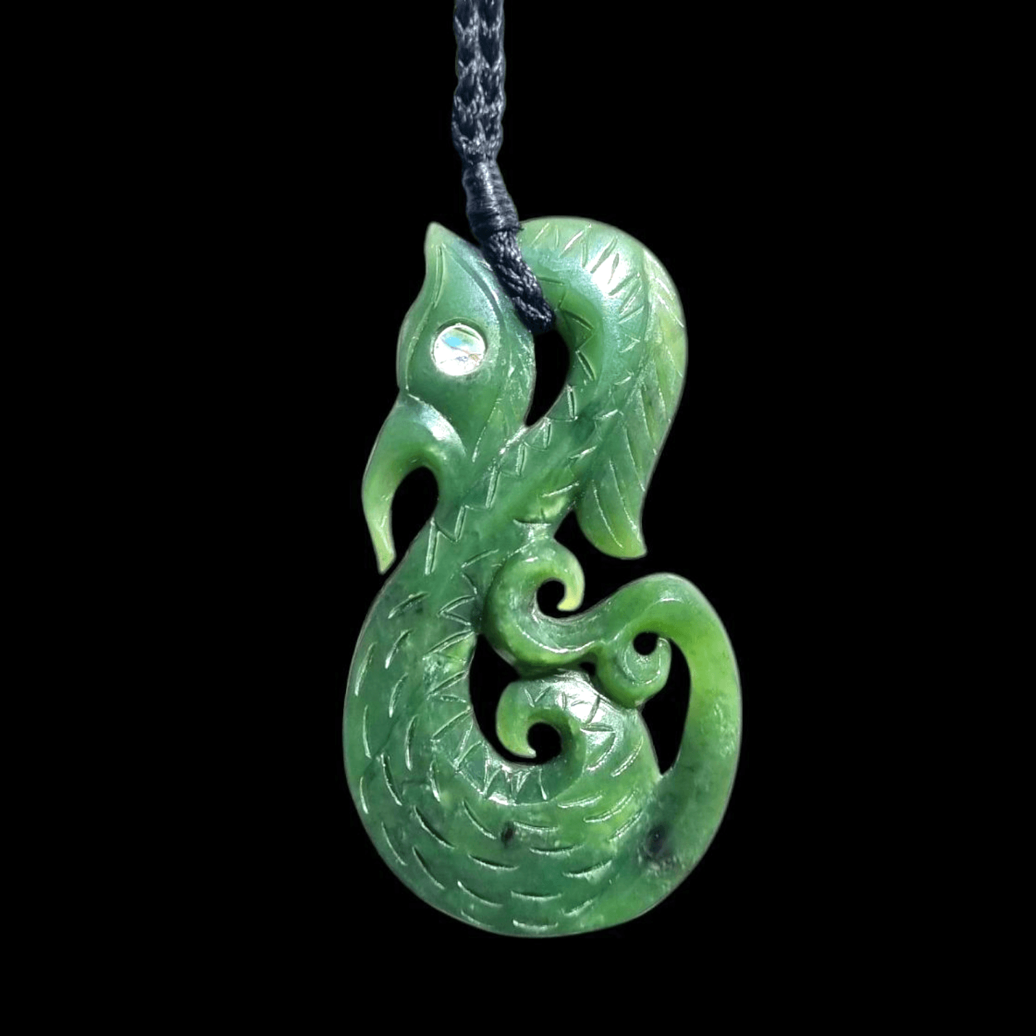 Pounamu necklace NZ handcarved