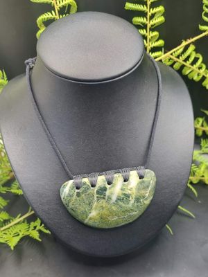 New Zealand Greenstone Pounamu Breast Plate RY100