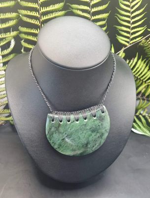 New Zealand Greenstone Pounamu Breast Plate 01