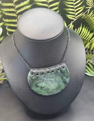 New Zealand Greenstone Pounamu Breast Plate 02