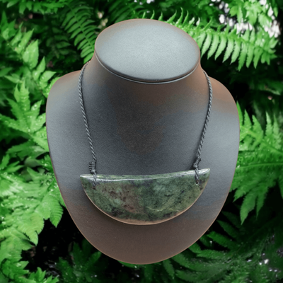New Zealand Greenstone Pounamu Breast Plate BP02