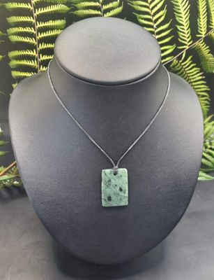 New Zealand Greenstone Pounamu Off Cut Pendant F