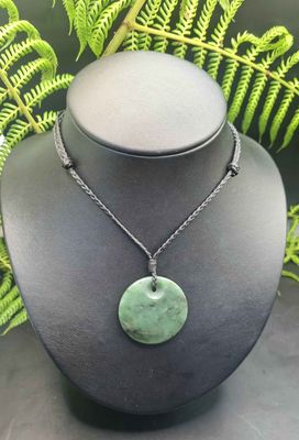 New Zealand Greenstone Pounamu Kopae Pendant DO3