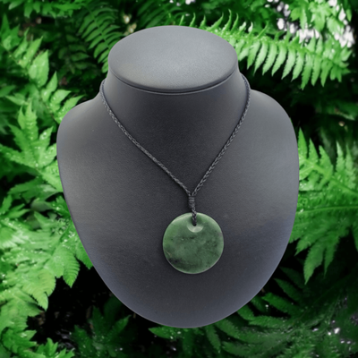 New Zealand Greenstone Pounamu Kopae Pendant DO3
