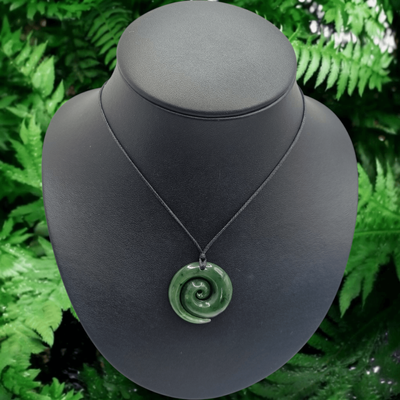 New Zealand Greenstone Pounamu Koru  009