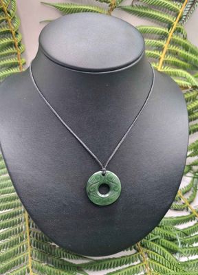 New Zealand Greenstone Pounamu Kopae Circle KP70