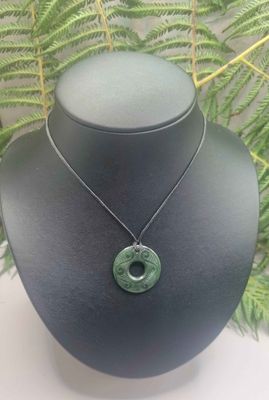 New Zealand Greenstone Pounamu Kopae Circle KP 009