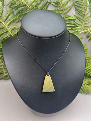 New Zealand Greenstone Pounamu Triangle Pendant